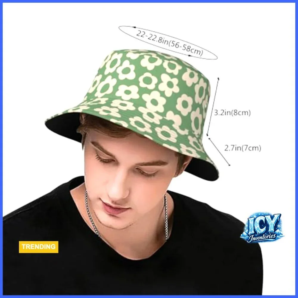 Unisex Bucket Hat Summer Sun Protection Lightweight Polyester One Size
